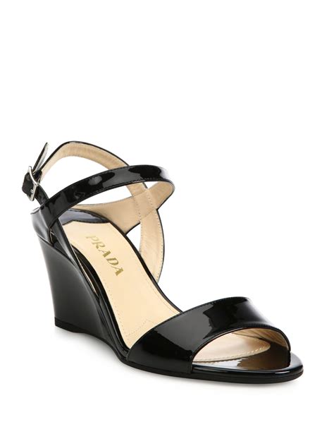 prada wedges sandals|prada ankle strap platform sandals.